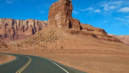 Horizontal video: 4k pov driving road shot through arizona utah desert 15900033. Duration: 16 seconds. Resolution: 3840x2160