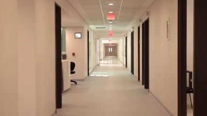 Horizontal video: An empty hospital hallway 5203511. Duration: 5 seconds. Resolution: 1920x1080
