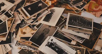 Horizontal video: Close up shot of printed photos 5674557. Duration: 5 seconds. Resolution: 4096x2160