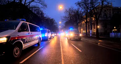 Horizontal video: Police vehicles on the road 6397833. Duration: 31 seconds. Resolution: 4096x2160