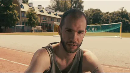 Horizontal video: A medium close up of a man drinking and pouring water on his head 8533108. Duration: 23 seconds. Resolution: 3840x2160