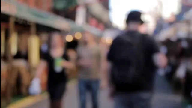 Horizontal video: Blurred video of people walking at the market 854106. Duration: 15 seconds. Resolution: 1920x1080