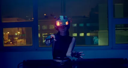 Horizontal video: A person wearing a vr headset 8721928. Duration: 37 seconds. Resolution: 4096x2160