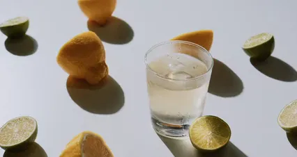 Horizontal video: Dropping ice on a beverage on a glass 8959971. Duration: 10 seconds. Resolution: 4096x2160