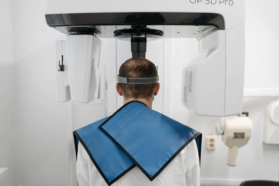 A Man on a Panoramic Radiograph