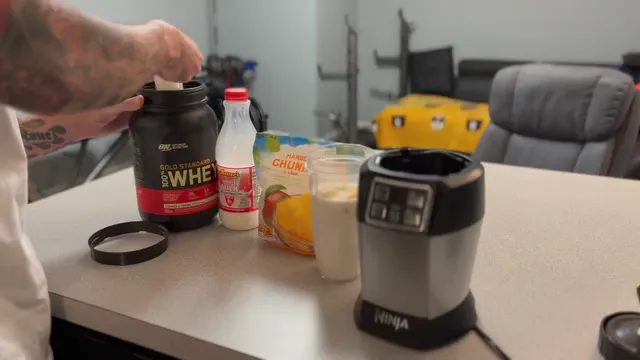 Horizontal video: Man preparing protein shake 10372474. Duration: 22 seconds. Resolution: 1920x1080