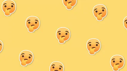 Horizontal video: Digital animation of emojis with a thinking face 16095123. Duration: 20 seconds. Resolution: 3840x2160
