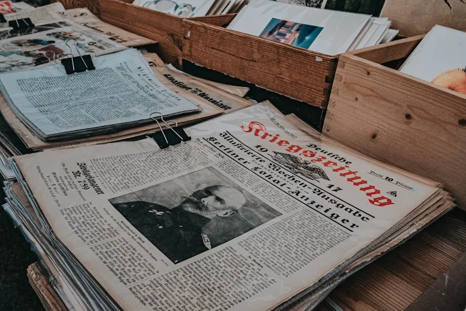 Vintage German Newspapers