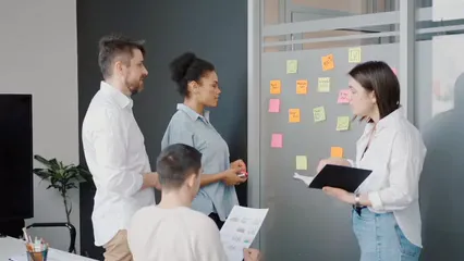 Horizontal video: A group of people having their team meeting 6563945. Duration: 18 seconds. Resolution: 1920x1080