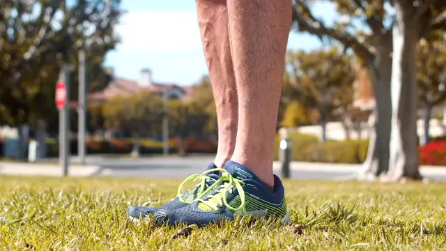 Horizontal video: A person massaging his leg 7297850. Duration: 10 seconds. Resolution: 3840x2160