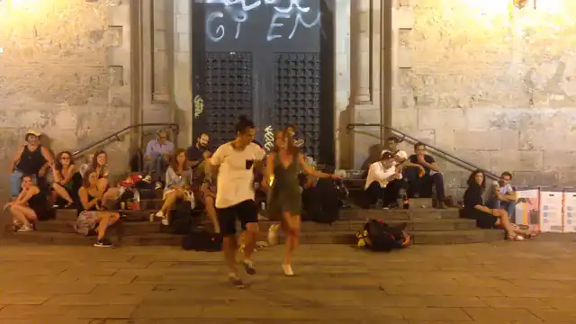 Horizontal video: Musicians and dancers on the street 855331. Duration: 60 seconds. Resolution: 1920x1080