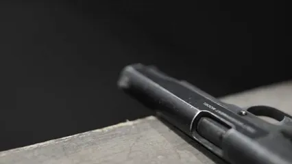 Horizontal video: Pistols on a table 5243141. Duration: 8 seconds. Resolution: 1920x1080