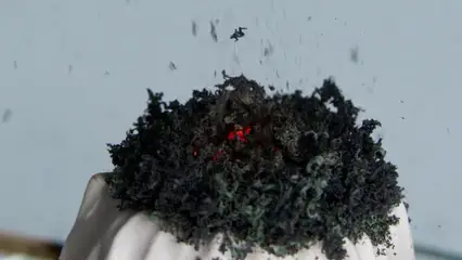 Horizontal video: Close up of chemical reaction 10186938. Duration: 127 seconds. Resolution: 1920x1080