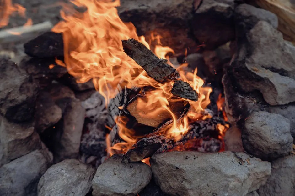 Close up of a Campfire