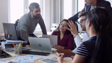 Horizontal video: People inside a room having a discussion 3192305. Duration: 26 seconds. Resolution: 3840x2160
