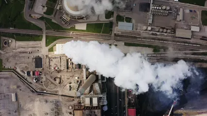 Horizontal video: Footage of smoke coming out from the factory 4404090. Duration: 33 seconds. Resolution: 3840x2160
