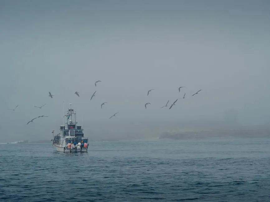 Birds Flying over the Sea