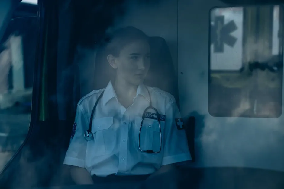 Medic in an Ambulance 