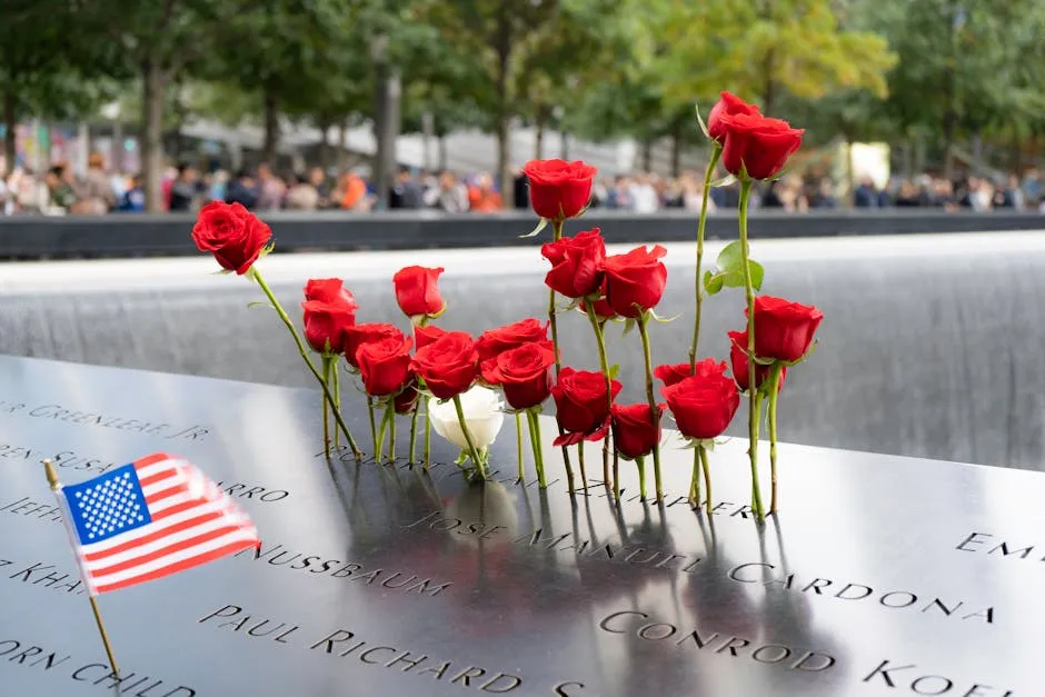 Flowers Offered on 911 Memorial Day
