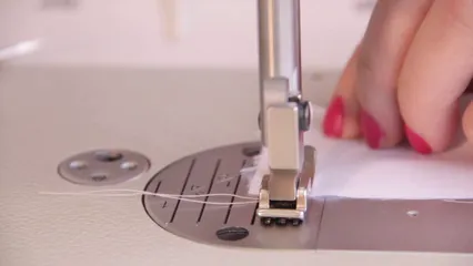 Horizontal video: Close up video of a person using sewing machine 5815408. Duration: 10 seconds. Resolution: 1920x1080