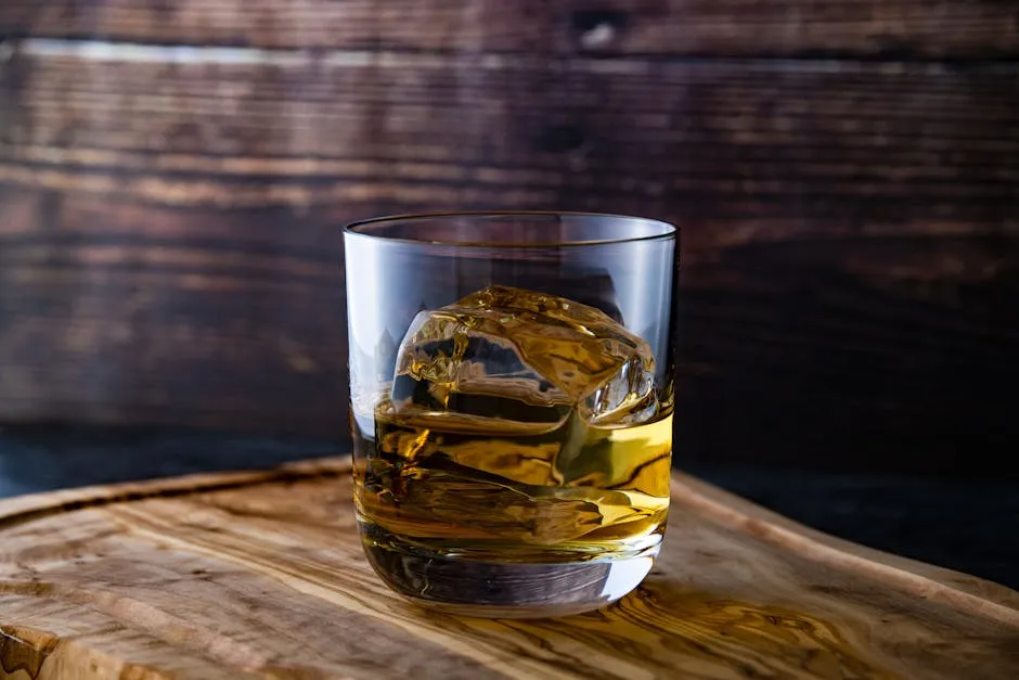 Close-Up Shot of a Glass of Liquor