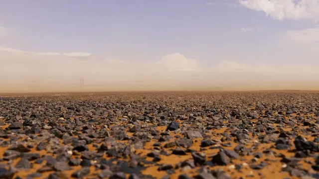 Horizontal video: Truck passing through the desert 7490014. Duration: 22 seconds. Resolution: 3840x2160