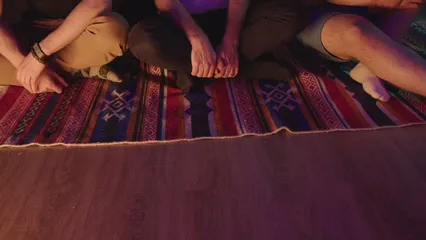 Horizontal video: People watching a concert in a room 8513480. Duration: 13 seconds. Resolution: 3840x2160
