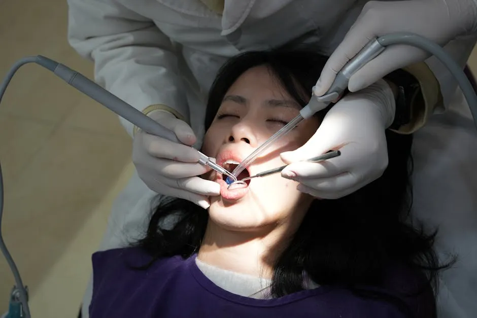 A Woman Getting a Dental Procedure Done