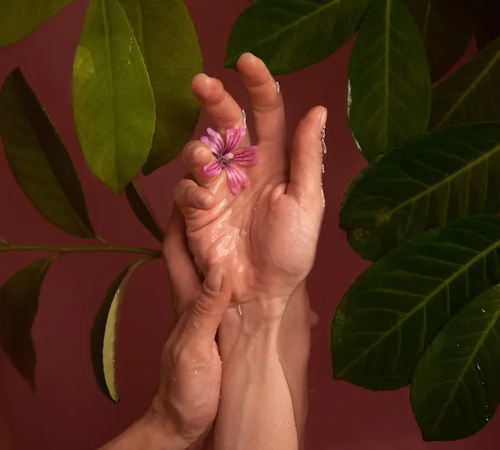 Pink Petaled Flower on Human Hand