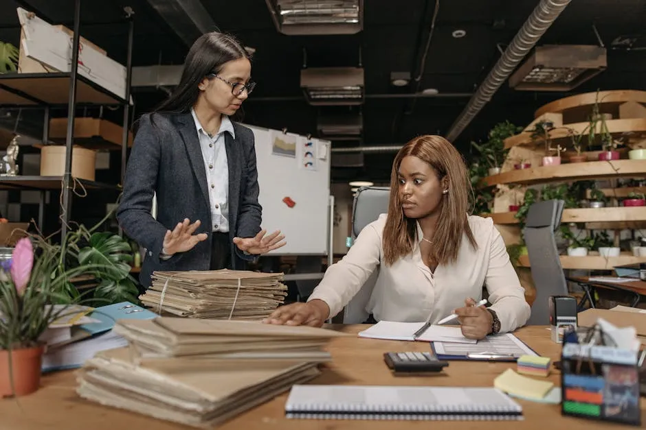 Women Working Together at an Office