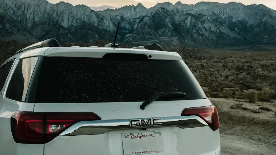 White Gmc Suv