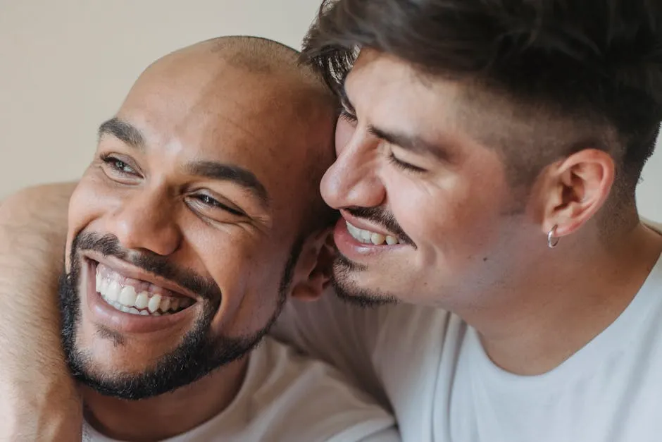 Portrait of Laughing Couple