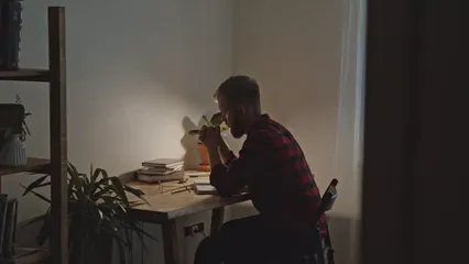 Horizontal video: A man praying 5206031. Duration: 30 seconds. Resolution: 3840x2160