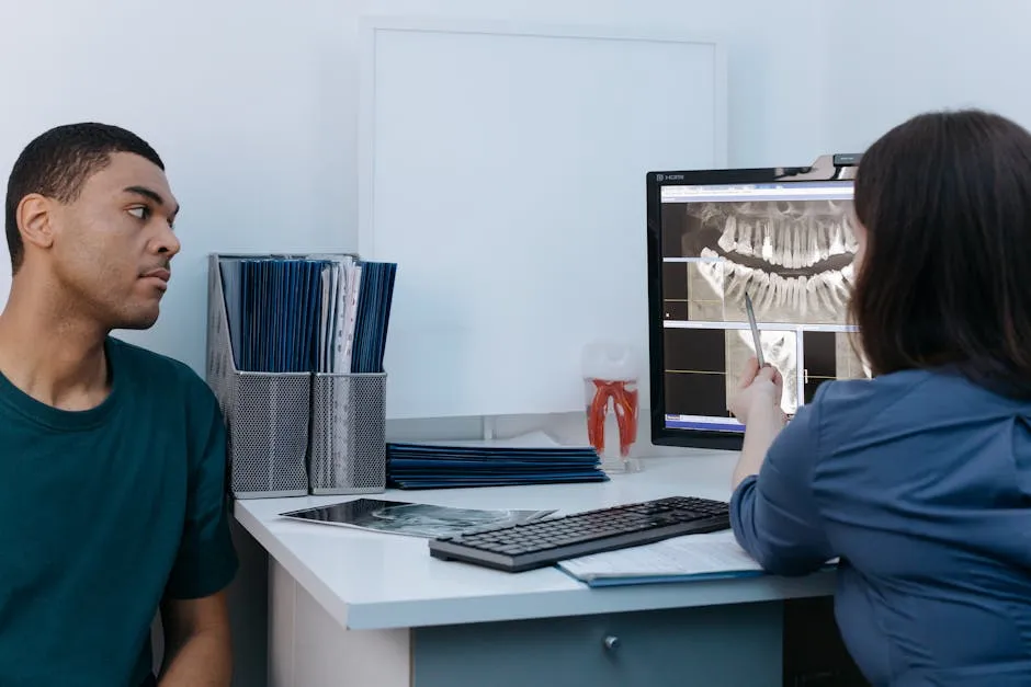 A Man Having a Dental Consultation with a Dentist