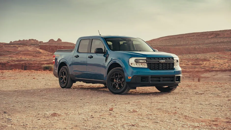 Ford Maverick on Desert