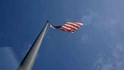 Horizontal video: Flag swaying in the pole 4279418. Duration: 84 seconds. Resolution: 1920x1080