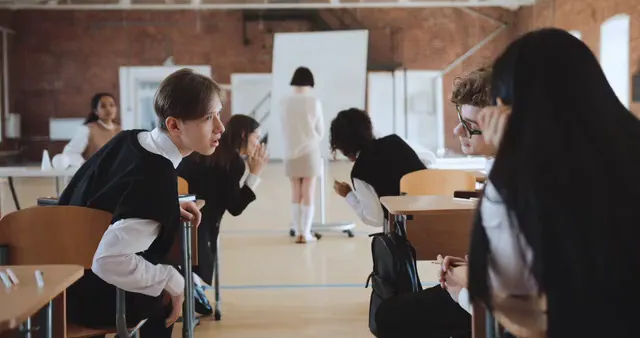 Horizontal video: A teacher hugging a student 7396442. Duration: 59 seconds. Resolution: 4096x2160