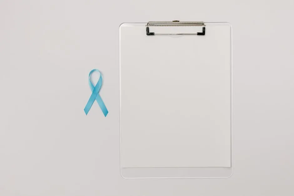 A Light Blue Ribbon for Prostate Cancer Awareness