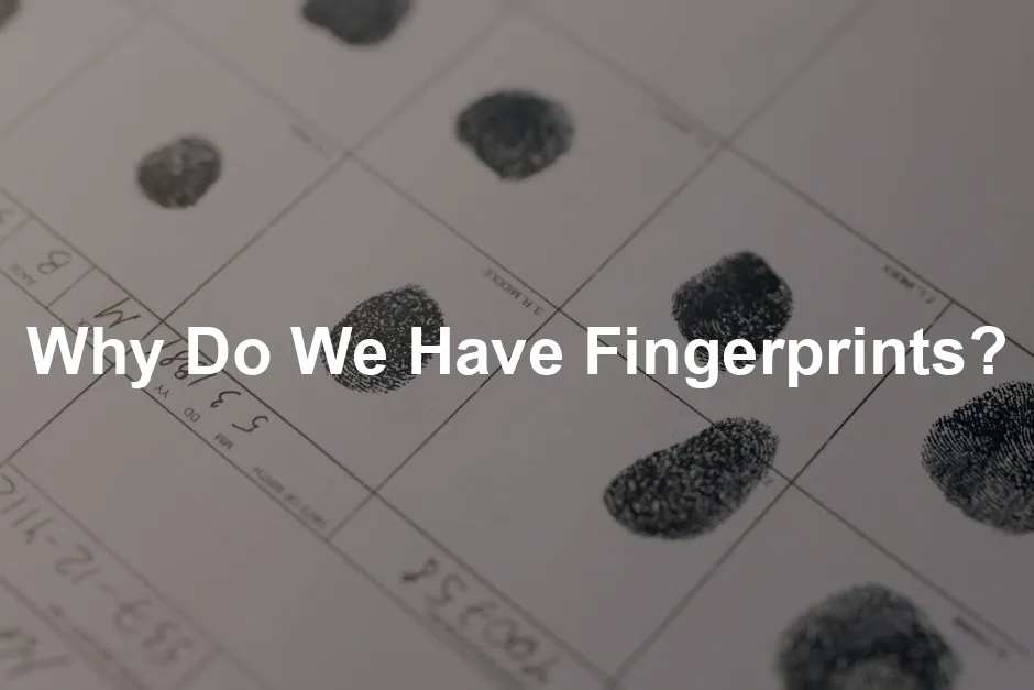 Featured image for Why Do We Have Fingerprints?