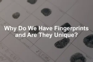 Featured image for Why Do We Have Fingerprints and Are They Unique?