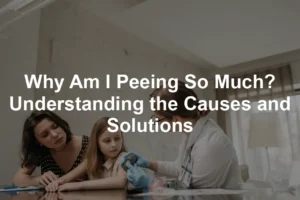Featured image for Why Am I Peeing So Much? Understanding the Causes and Solutions