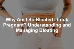 Featured image for Why Am I So Bloated I Look Pregnant? Understanding and Managing Bloating