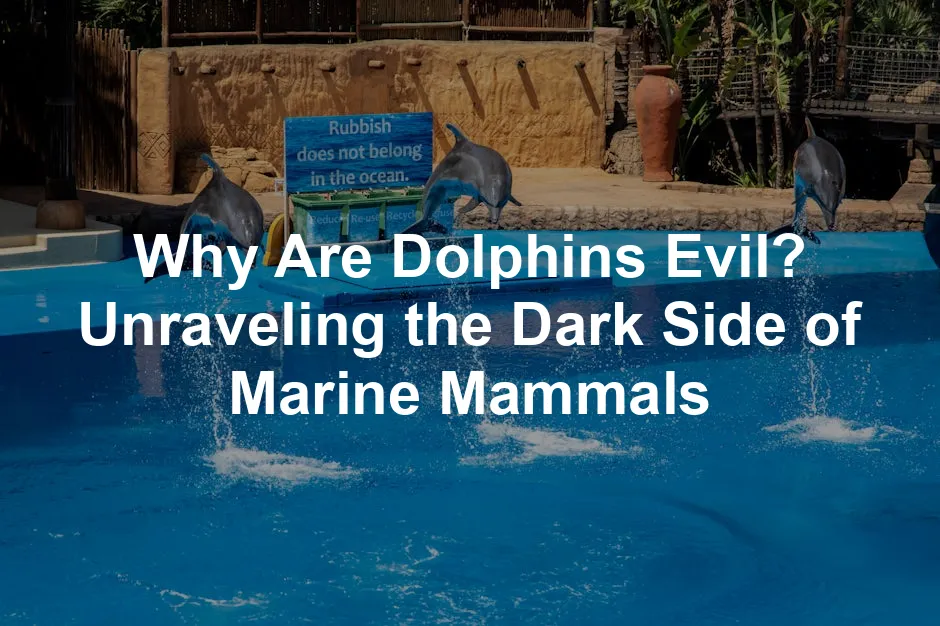 Featured image for Why Are Dolphins Evil? Unraveling the Dark Side of Marine Mammals