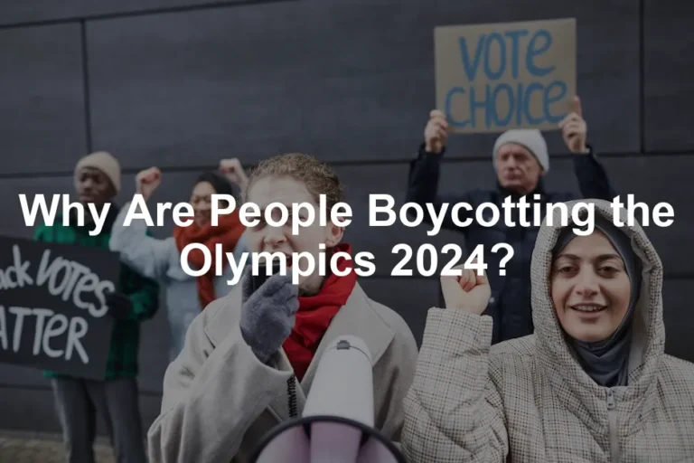 Featured image for Why Are People Boycotting the Olympics 2024?