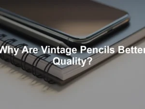 Featured image for Why Are Vintage Pencils Better Quality?