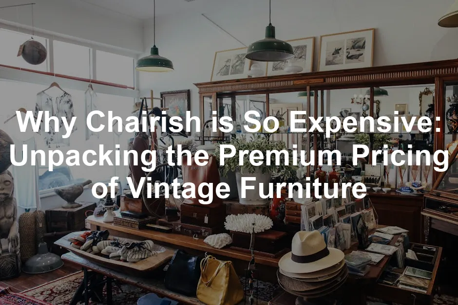 Featured image for Why Chairish is So Expensive: Unpacking the Premium Pricing of Vintage Furniture