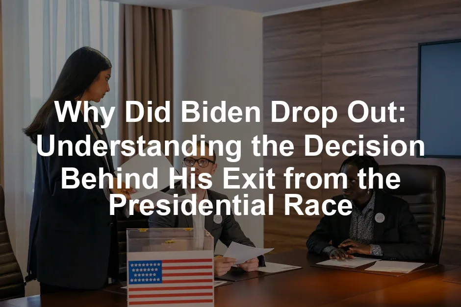 Featured image for Why Did Biden Drop Out: Understanding the Decision Behind His Exit from the Presidential Race