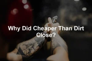 Featured image for Why Did Cheaper Than Dirt Close?
