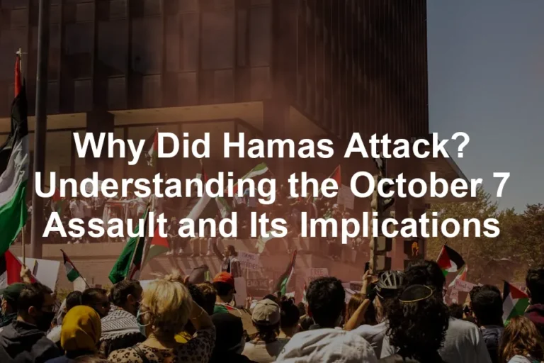 Featured image for Why Did Hamas Attack? Understanding the October 7 Assault and Its Implications