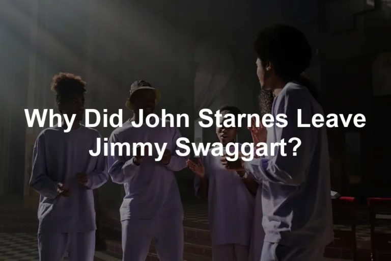 Featured image for Why Did John Starnes Leave Jimmy Swaggart?